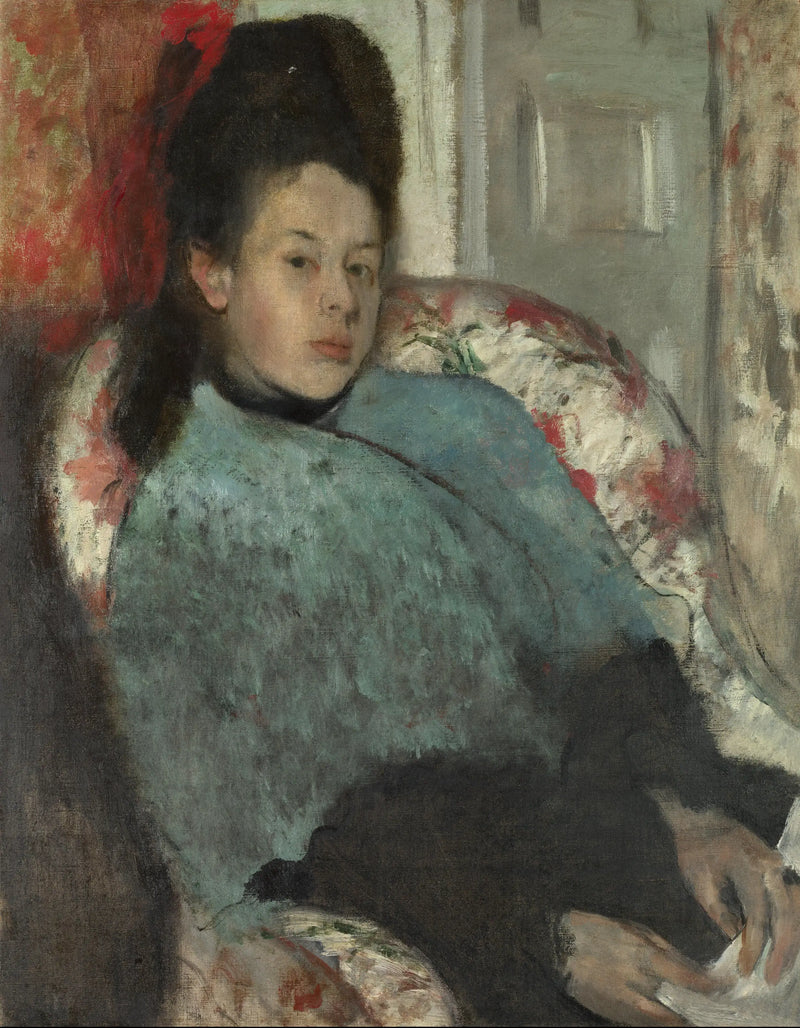 Portrait d'Elena Carafa - Edgar Degas