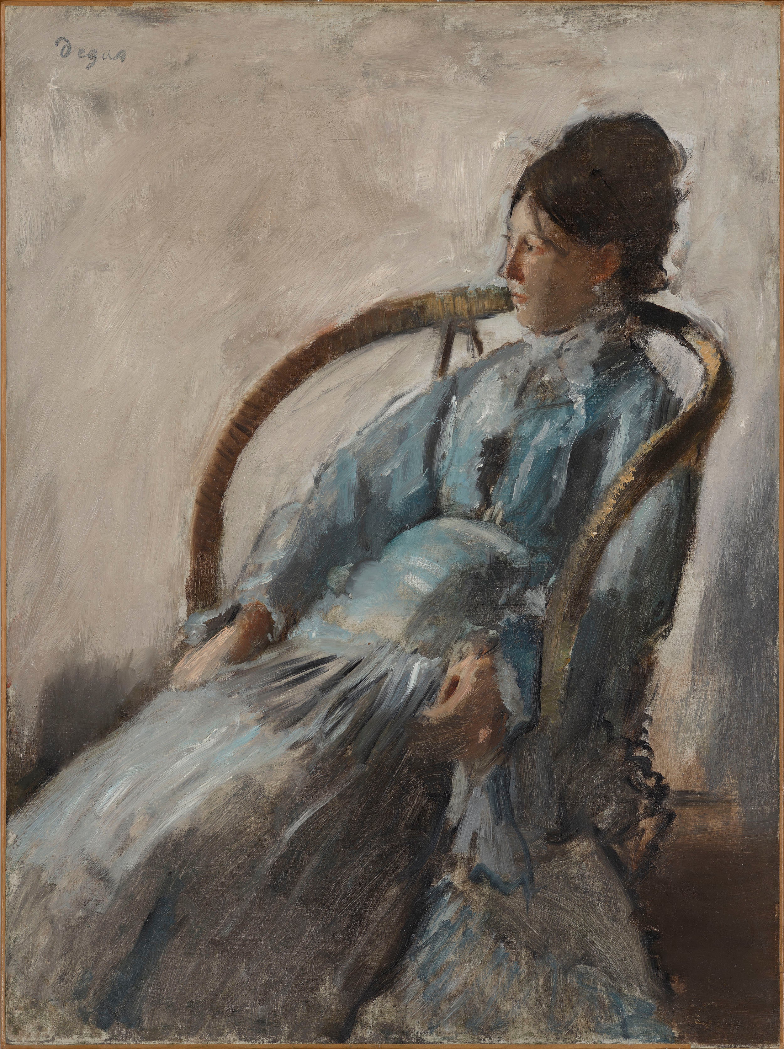 Reproduction du tableau « Madame de Nittis - Edgar Degas » par Alpha Reproduction en peinture à l’huile