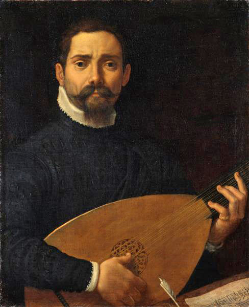 Portrait du luthiste Giulio Mascheroni - Annibale Carracci