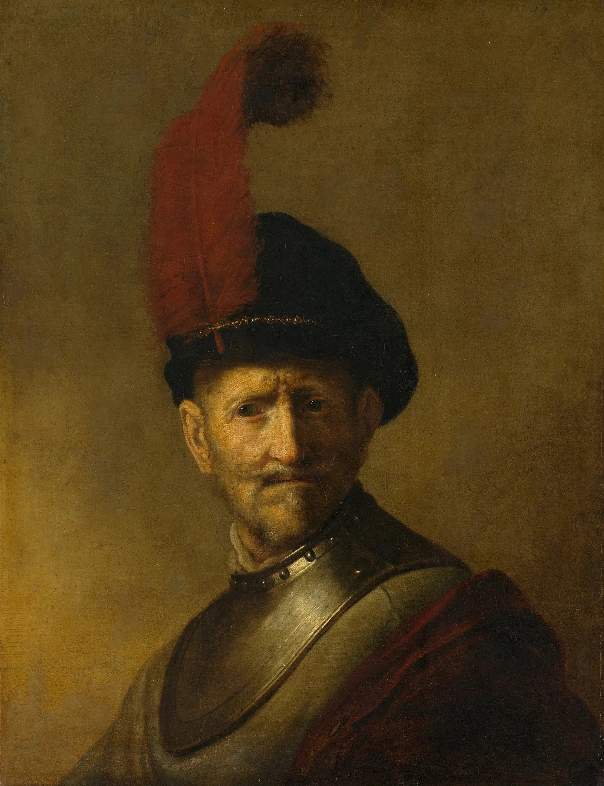 Reproduction du tableau « Portrait d'un homme, peut-être le père de Rembrandt, Harmen Gerritsz van Rijn - Rembrandt » par Alpha Reproduction en peinture à l’huile