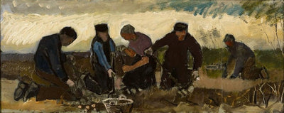 Récolte de pommes de terre (cinq chiffres) - Vincent van Gogh