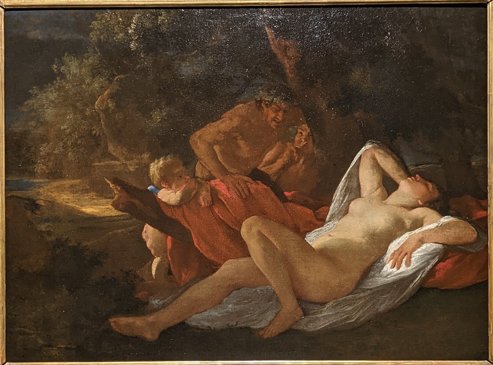 Vénus épiée par deux satyres - Nicolas Poussin