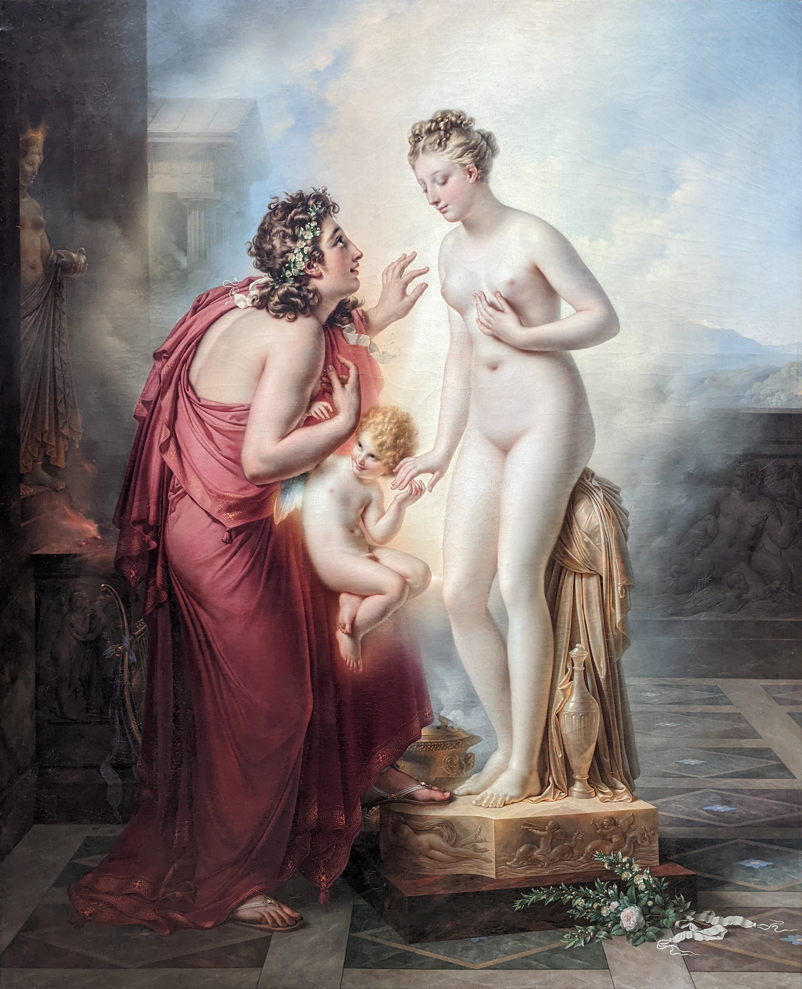 Pygmalion amoureux de sa statue - Anne-Louis Girodet