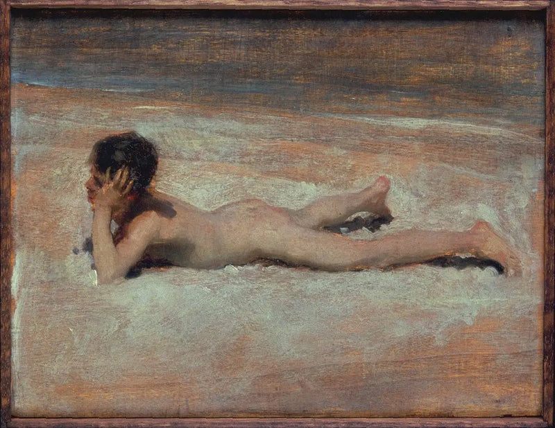 Un garçon nu sur une plage - John Singer Sargent