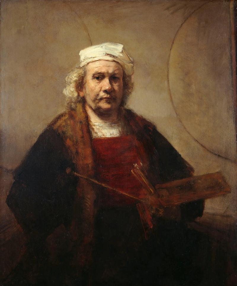 Autoportrait aux deux cercles - Rembrandt