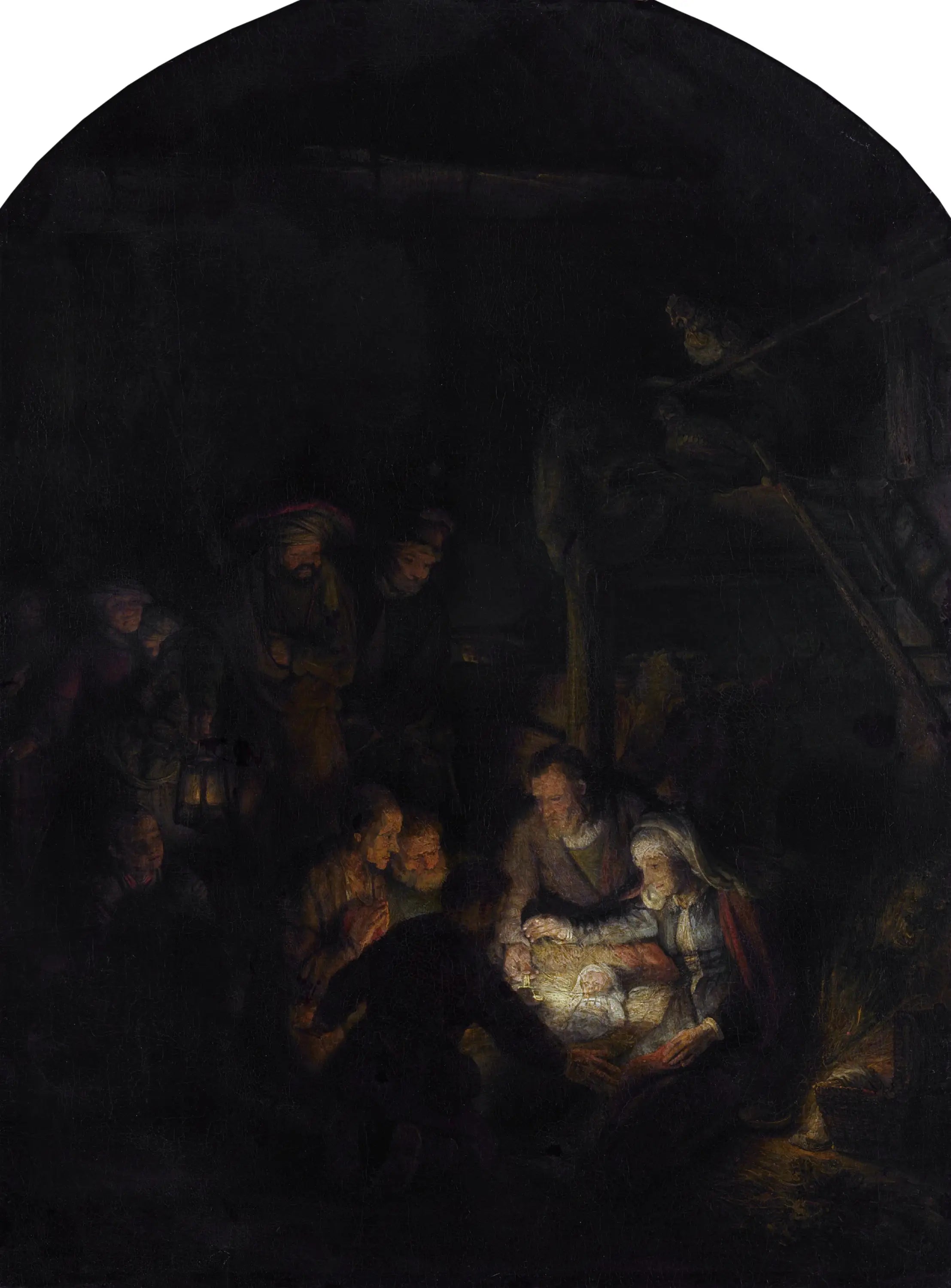 Reproduction du tableau « Adoration des bergers - Rembrandt » par Alpha Reproduction en peinture à l’huile