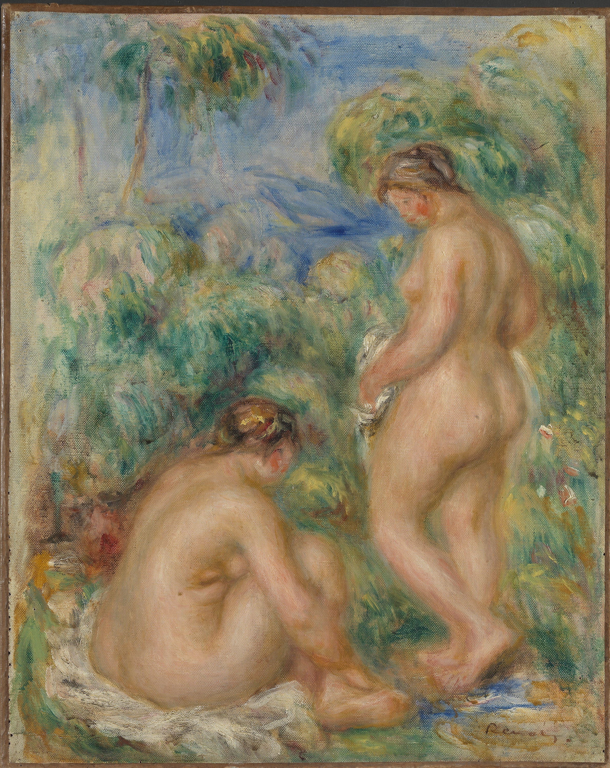 Reproduction du tableau « Filles de Badende - Pierre-Auguste Renoir » par Alpha Reproduction en peinture à l’huile