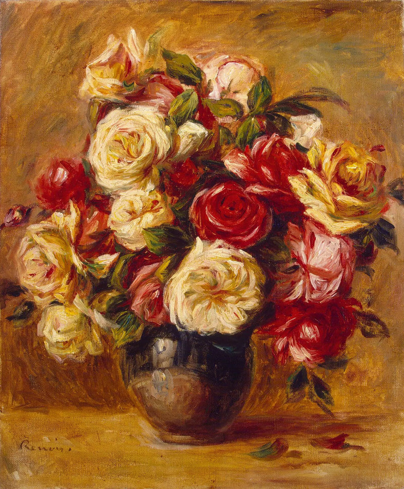 Bouquet de roses - Pierre-Auguste Renoir