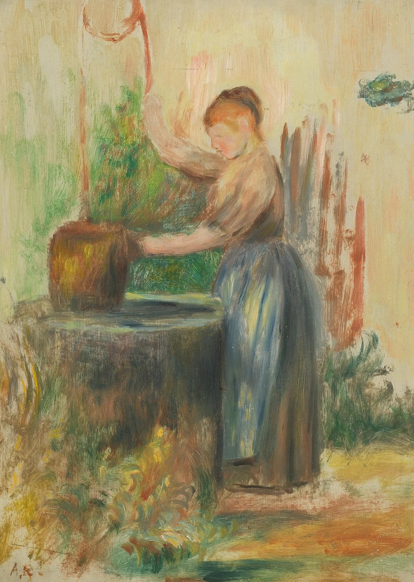 Reproduction du tableau « Femme au puits - Pierre-Auguste Renoir » par Alpha Reproduction en peinture à l’huile