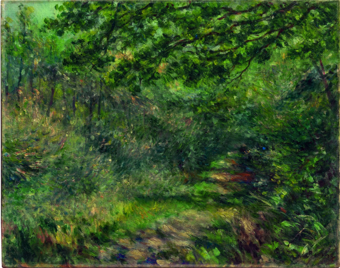 Reproduction du tableau « L'allée au bois - Pierre-Auguste Renoir » par Alpha Reproduction en peinture à l’huile