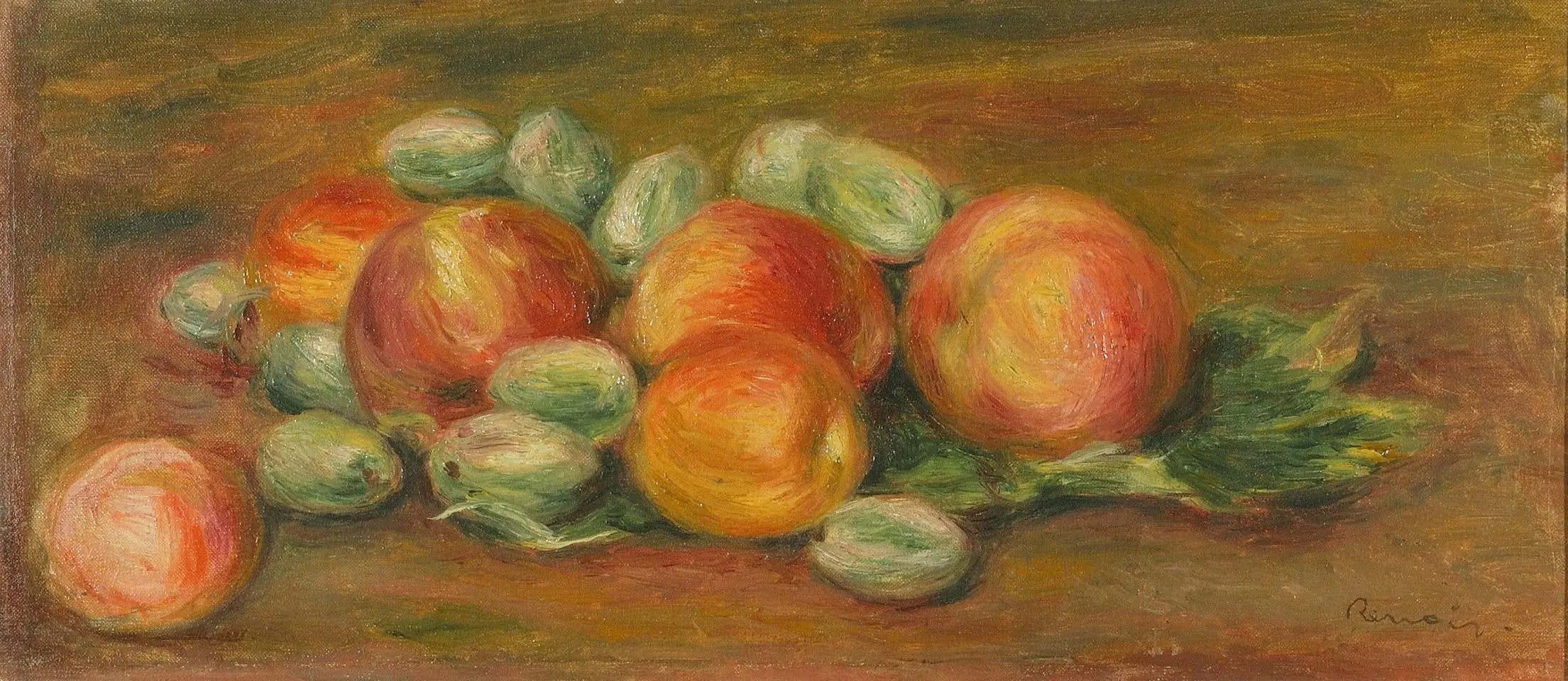 Reproduction du tableau « Nature morte aux pommes - Pierre-Auguste Renoir » par Alpha Reproduction en peinture à l’huile