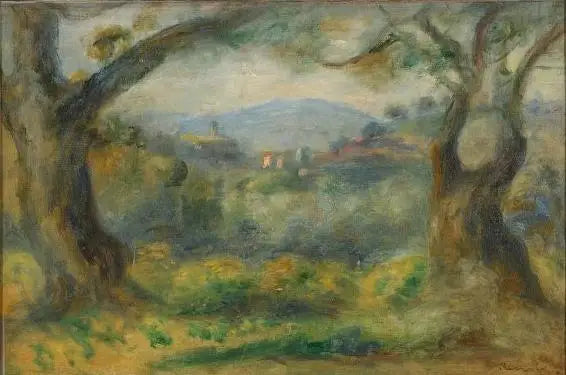 Paysage aux Collettes - Pierre-Auguste Renoir