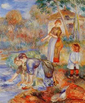 Lavandières - Pierre-Auguste Renoir