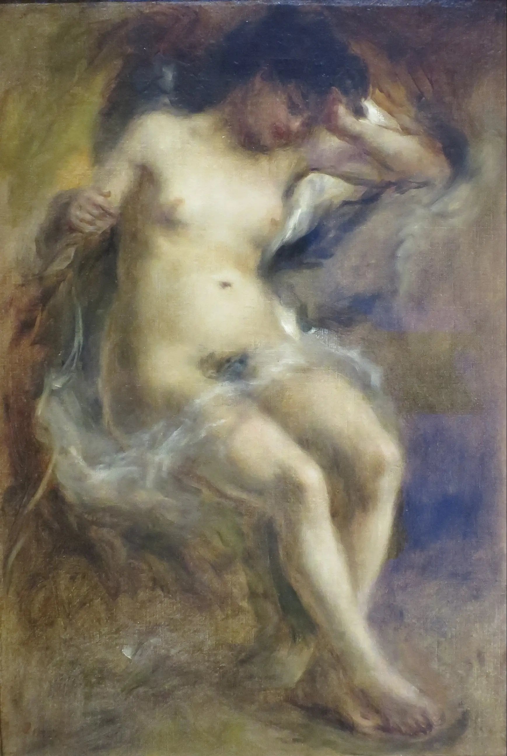 Reproduction du tableau « Nu assis - Pierre-Auguste Renoir » par Alpha Reproduction en peinture à l’huile