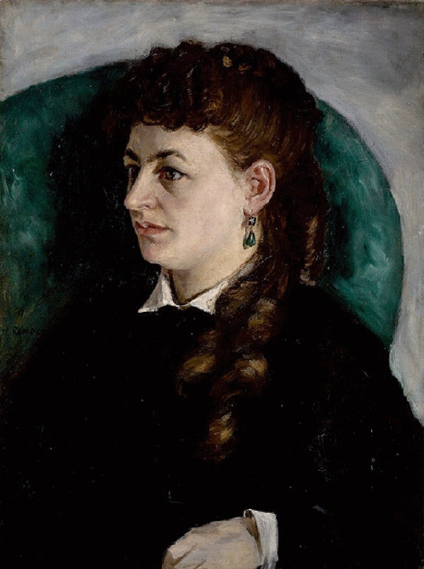 Reproduction du tableau « Portrait de Clémence Tréhot, dite Mme Jules Le Cœur - Pierre-Auguste Renoir » par Alpha Reproduction en peinture à l’huile