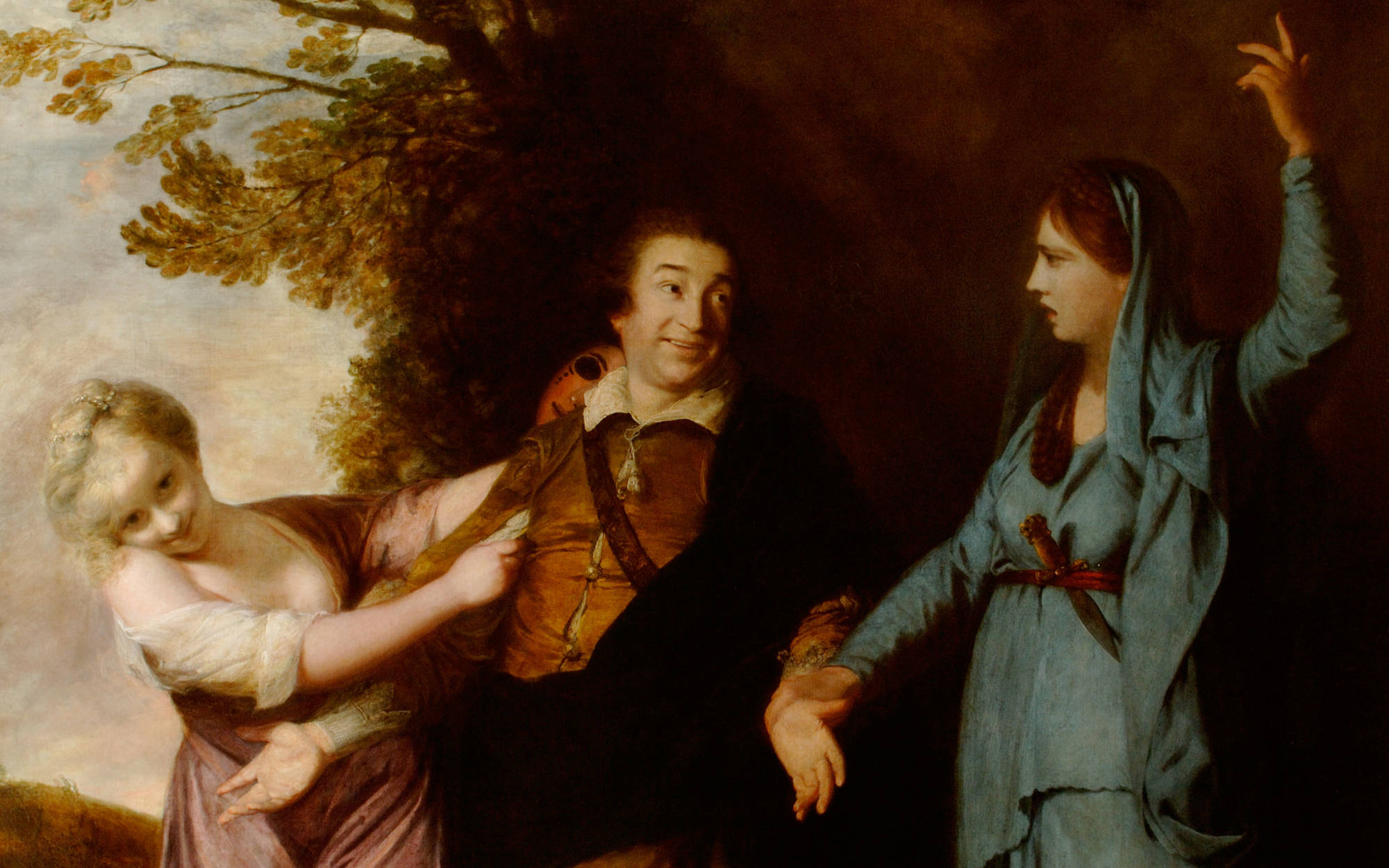 David Garrick entre tragédie et comédie - Joshua Reynolds