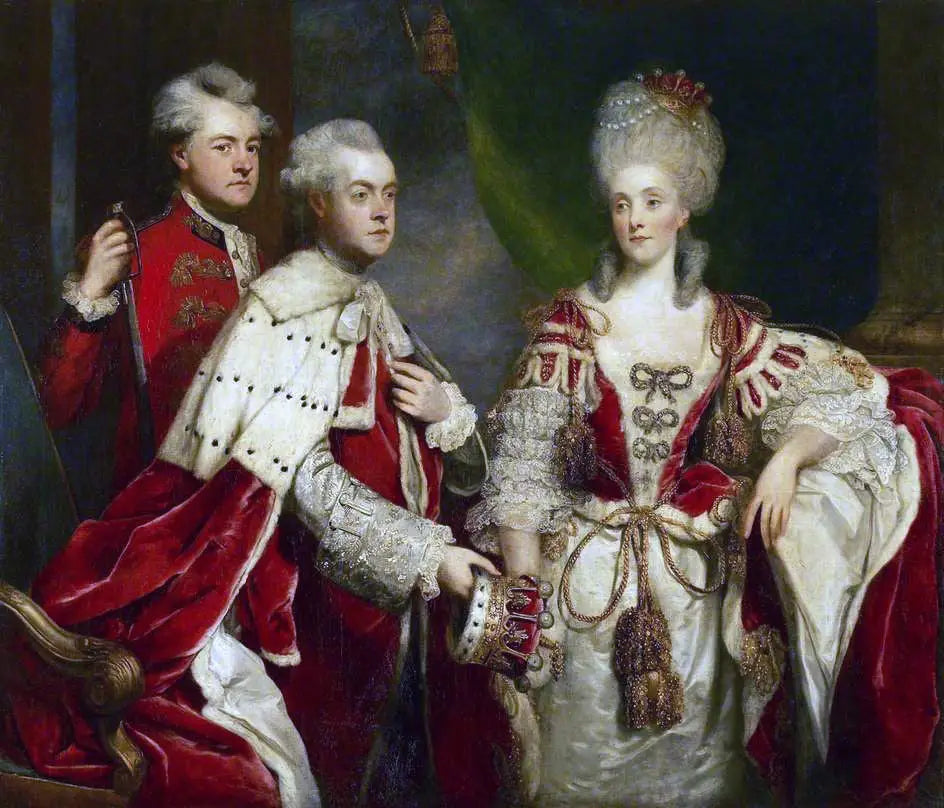 George 2e comte Harcourt sa femme Elizabeth et son frère William - Joshua Reynolds - Alpha Reproduction