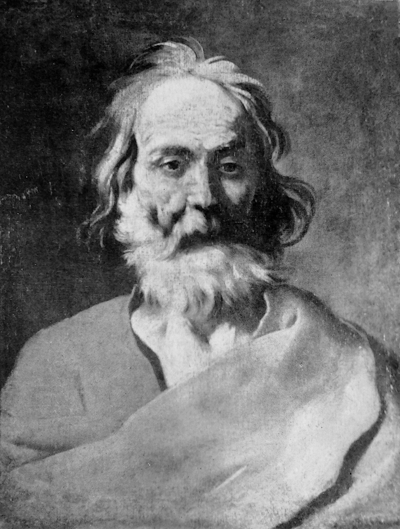 Tête d'un vieillard. - Jusepe de Ribera