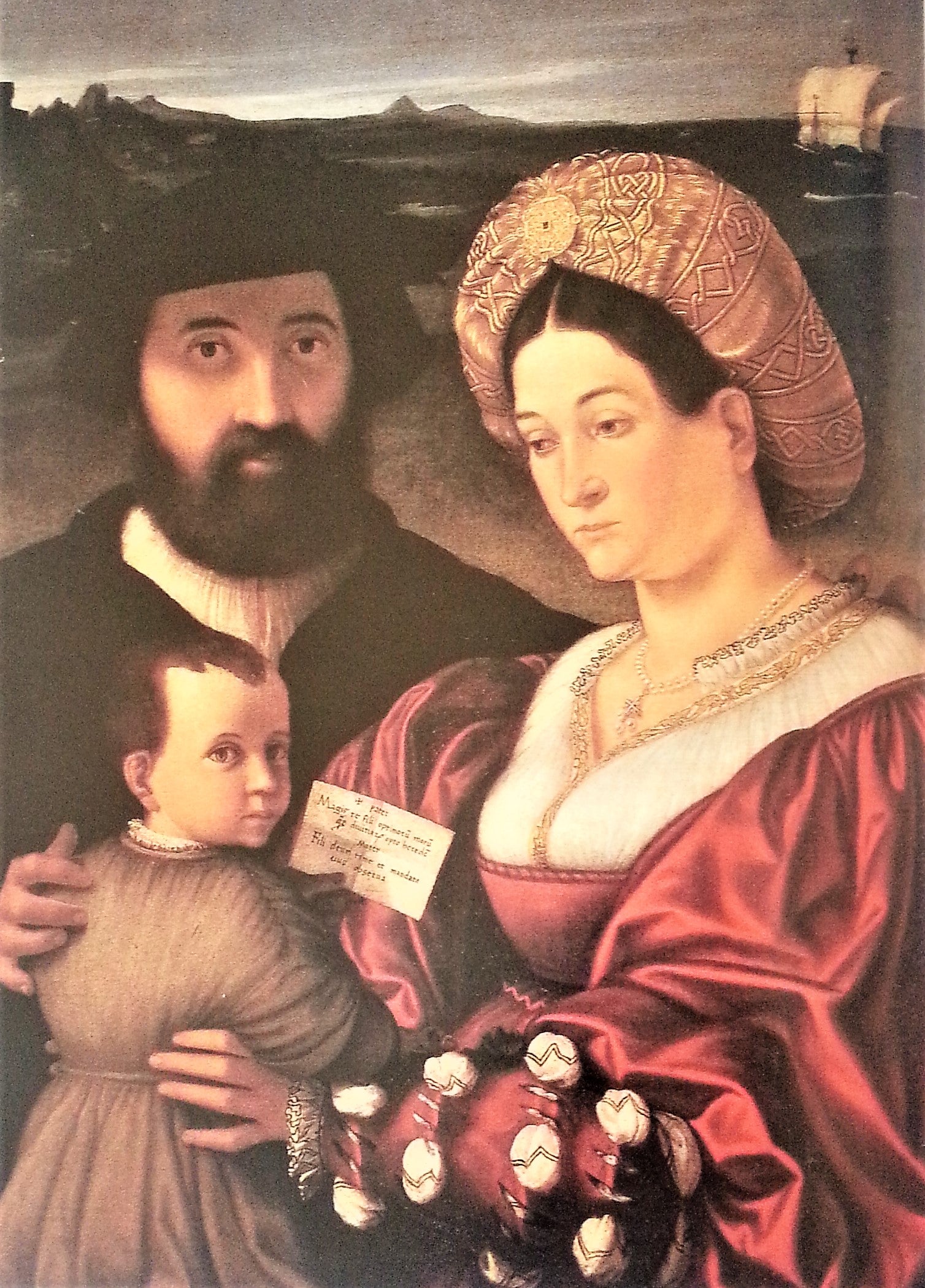 Portrait de famille de Giovannino de Bertolino Casotti - Andrea Previtali