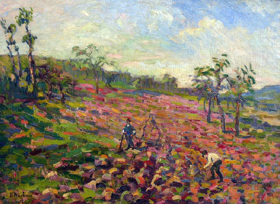 Paysans au champs - Robert Antoine Pinchon