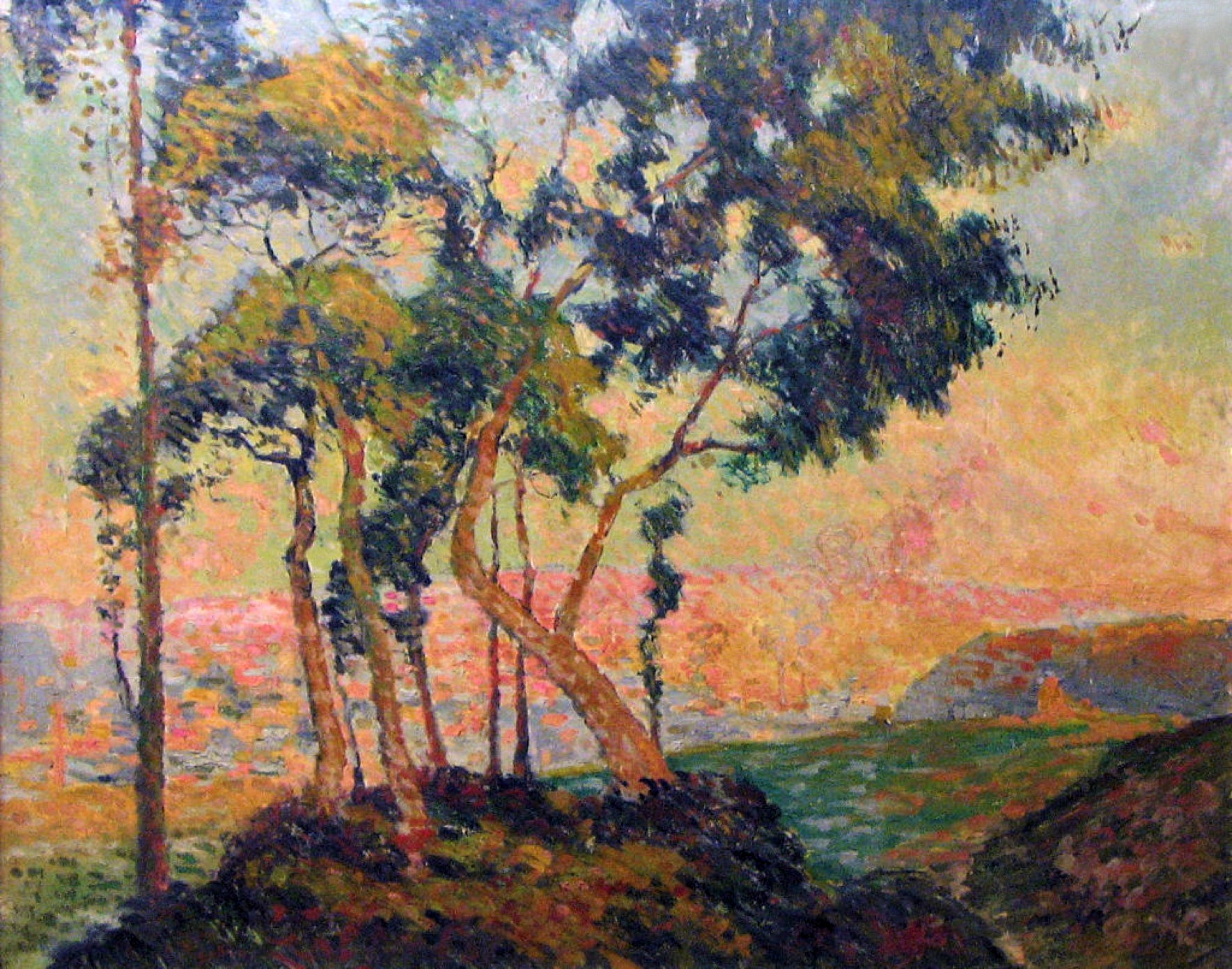 Vue prise au Mont-Gargan soleil couchant - Robert Antoine Pinchon
