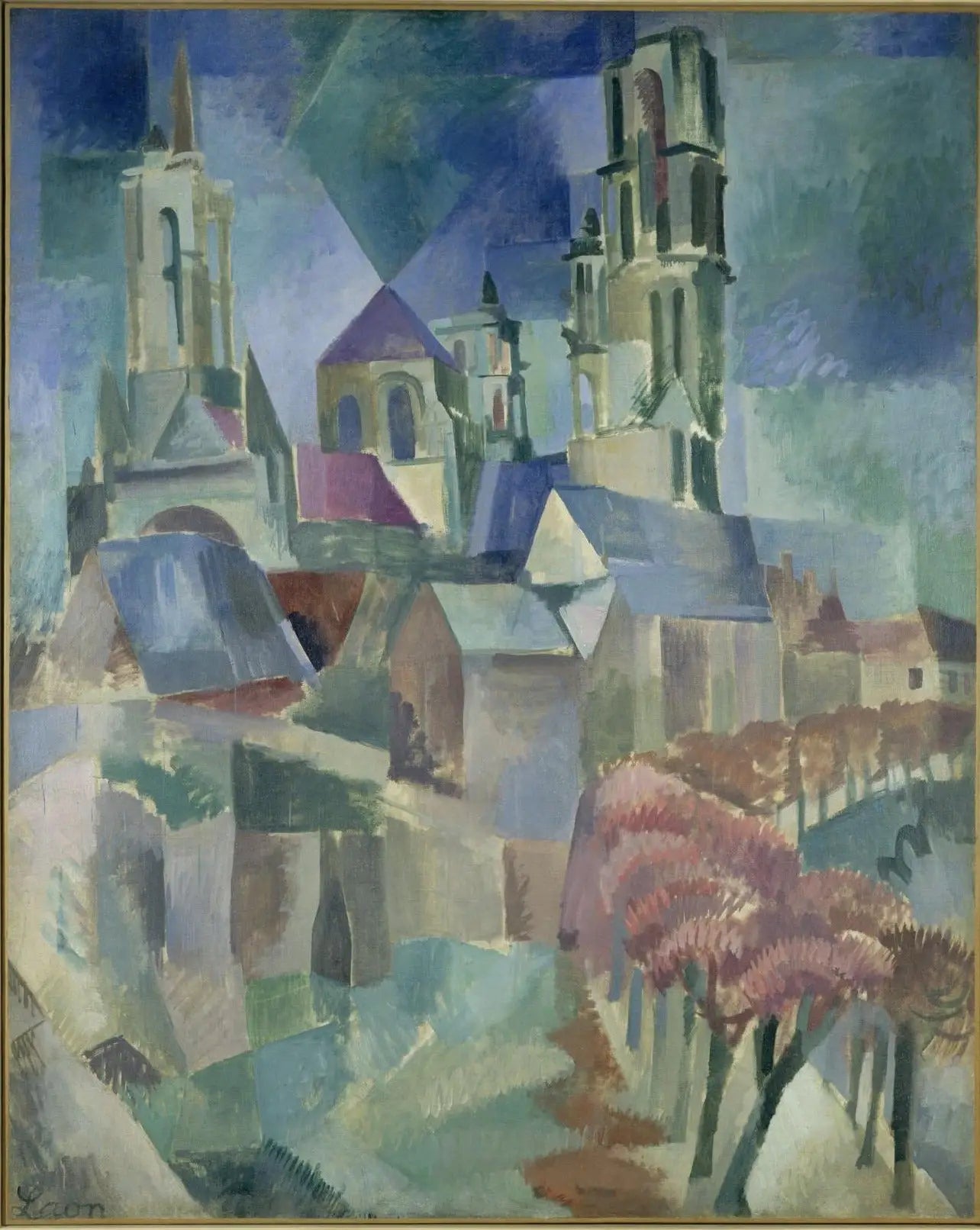 Reproduction du tableau « Les Tours de Laon - Robert Delaunay » par Alpha Reproduction en peinture à l’huile