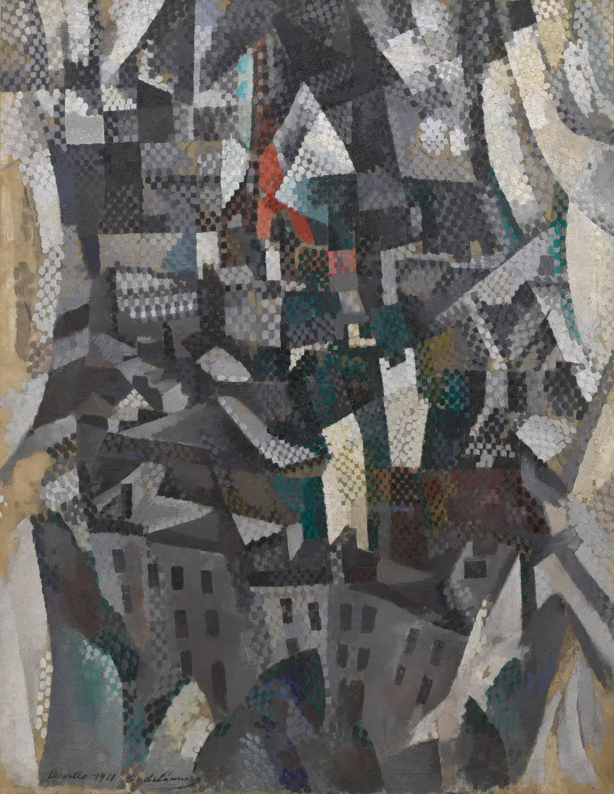 Reproduction du tableau « La ville - Robert Delaunay » par Alpha Reproduction en peinture à l’huile