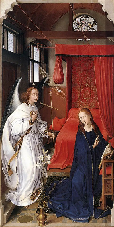 Retable de saint Colomba: Annonciation - Rogier van der Weyden - Alpha Reproduction