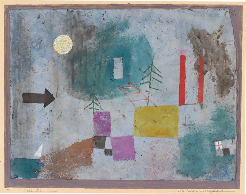Passing By Red Pillars - Paul Klee