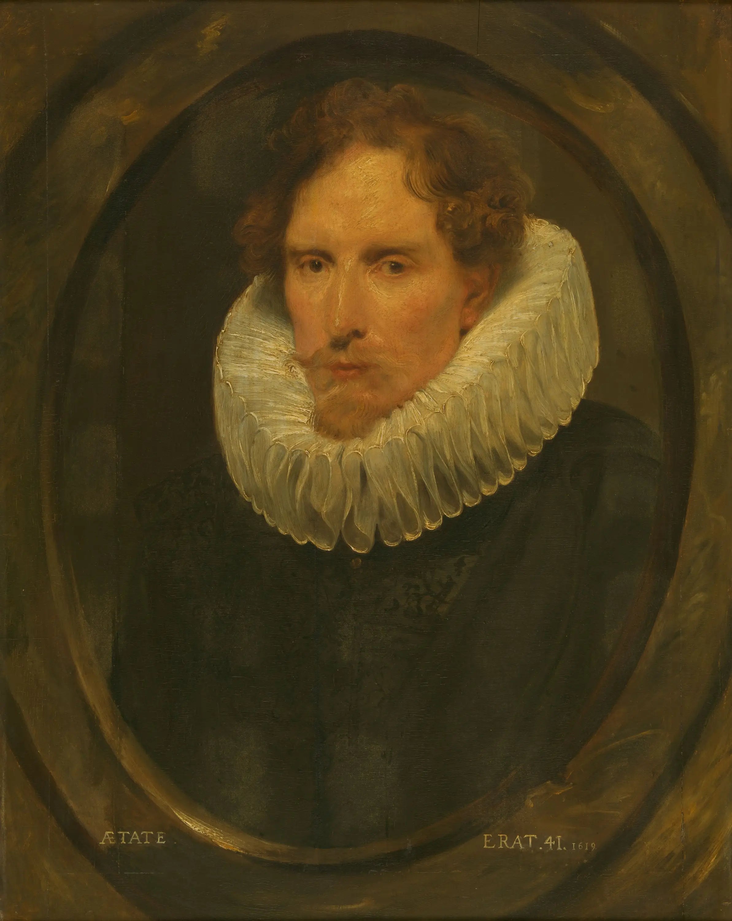 Homme dans un cadre ovale - Antoine van Dyck - Alpha Reproduction