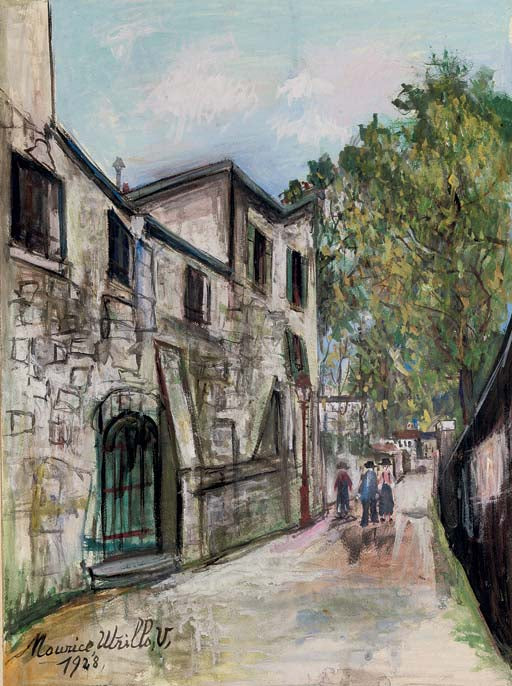 Rue Saint-Vincent (1928) - Maurice Utrillo