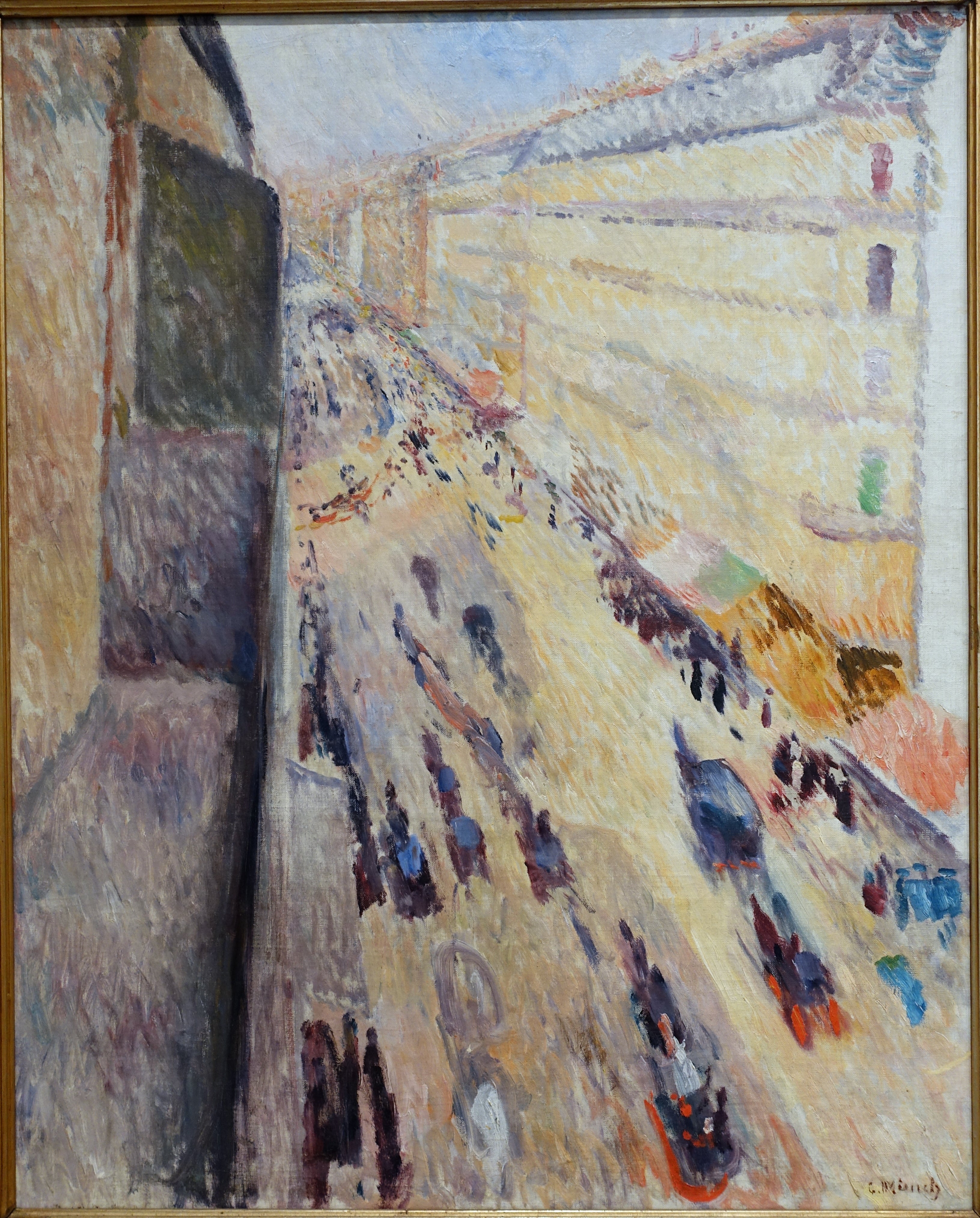 Reproduction du tableau « rue de Rivoli - Edvard Munch » par Alpha Reproduction en peinture à l’huile