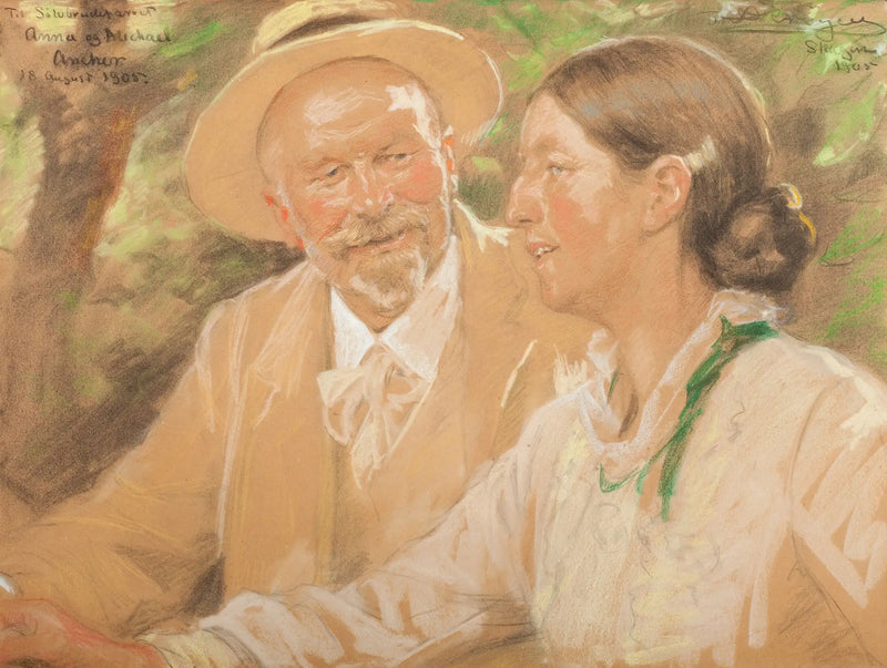 Anna et Michael Ancher à leurs noces d'argent - Peder Severin Krøyer