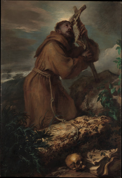 Saint François en extase - Giovanni Benedetto Castiglione