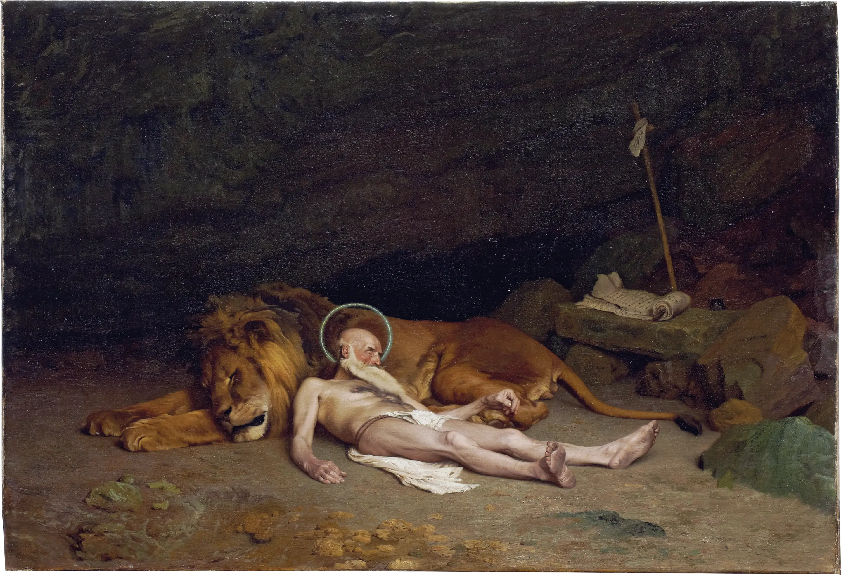 Reproduction du tableau « Saint Jérôme - Jean-Léon Gérôme » par Alpha Reproduction en peinture à l’huile