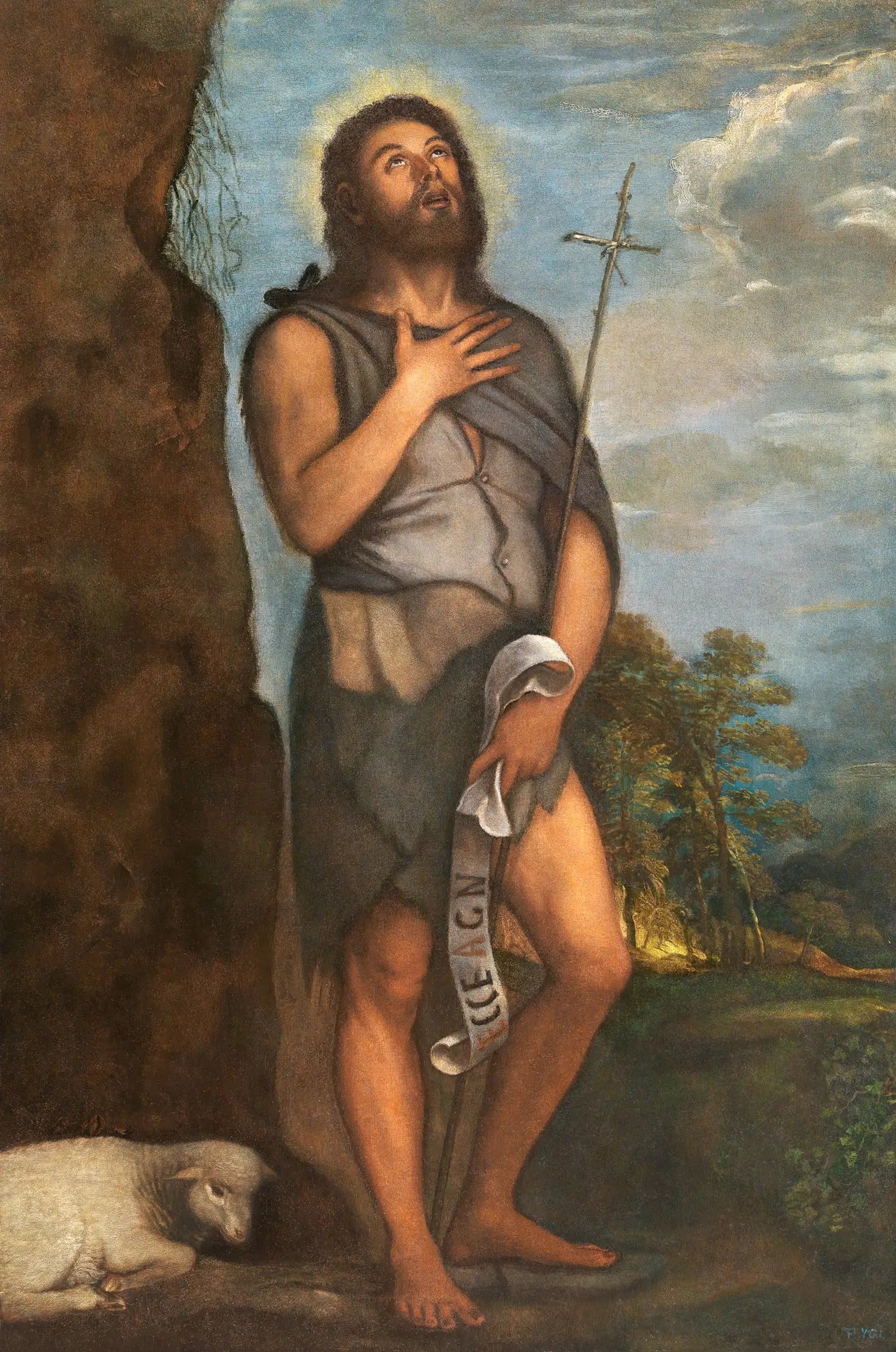 Saint Jean-Baptiste - Titian - Alpha Reproduction