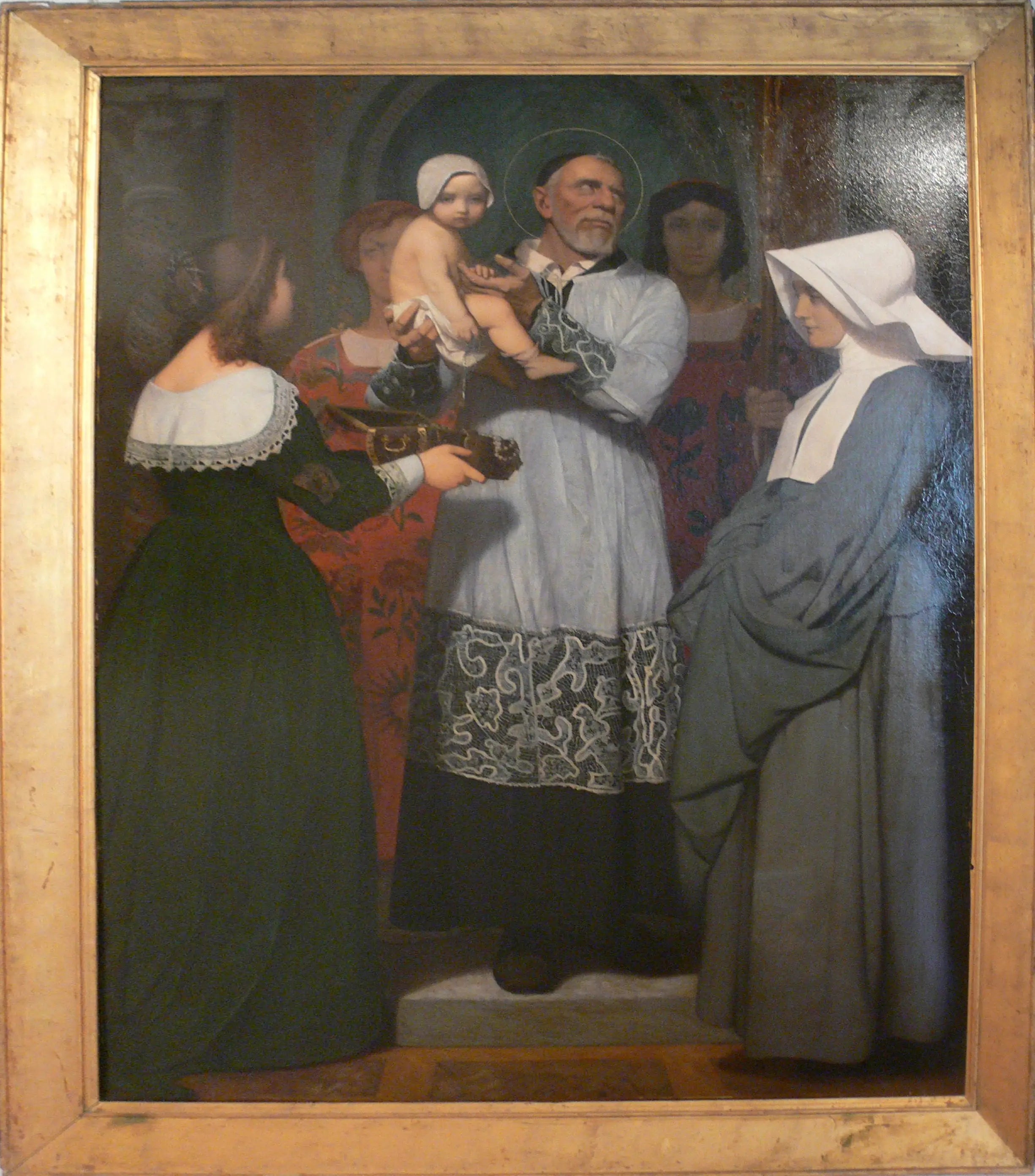 Reproduction du tableau « Saint Vincent de Paul - Jean-Léon Gérôme » par Alpha Reproduction en peinture à l’huile