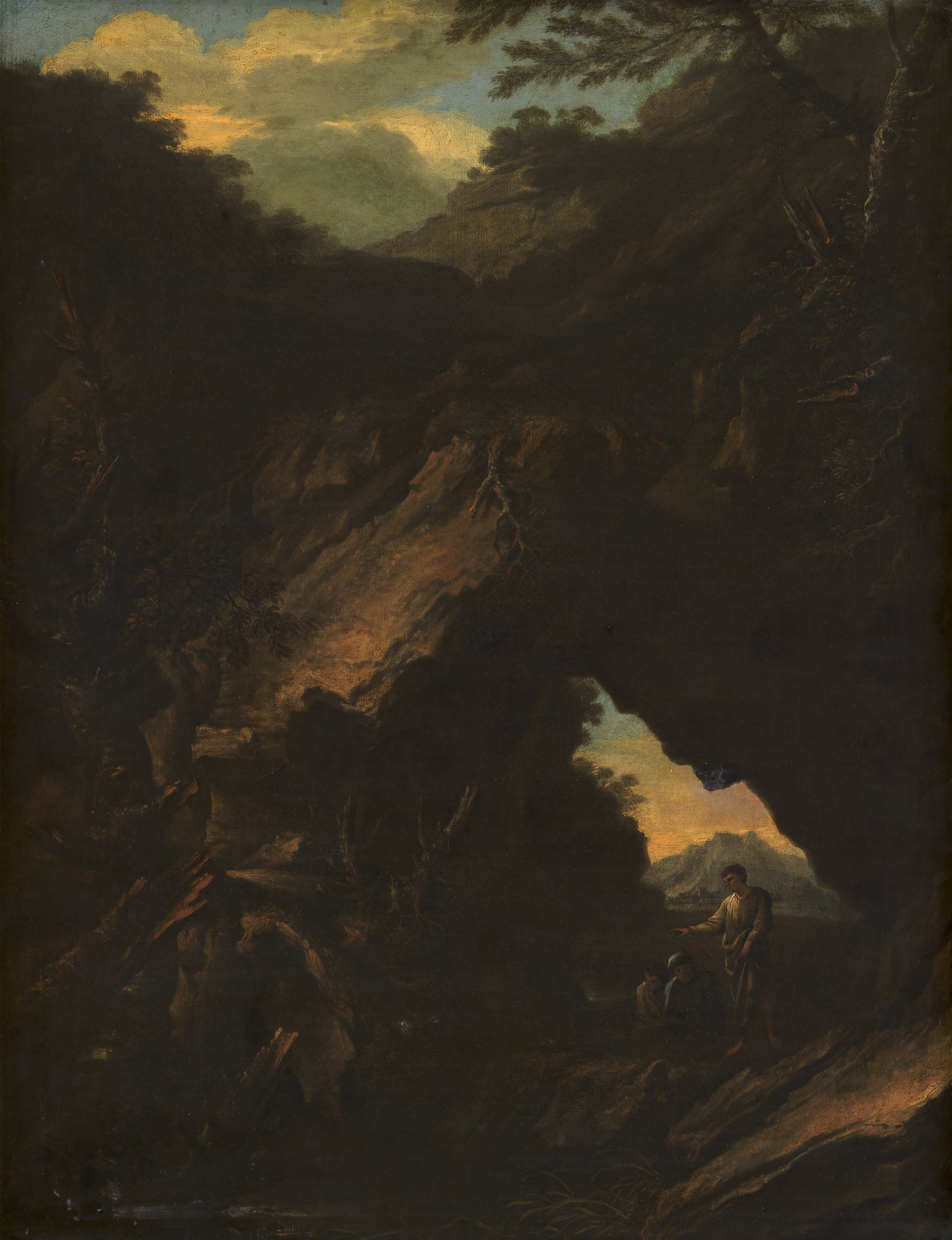 Paysage avec un « Arco Naturale » - Salvator Rosa