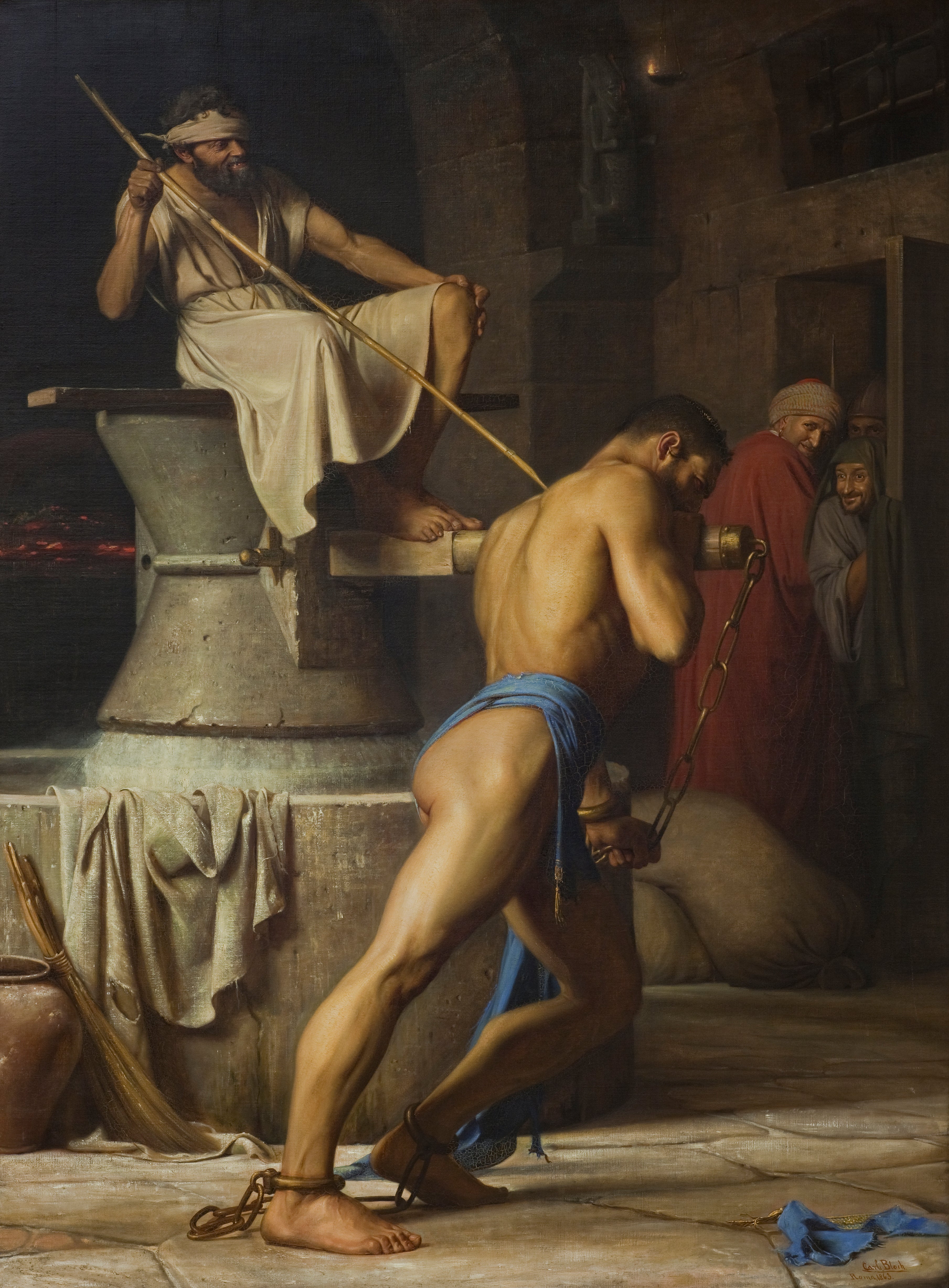 Samson et les Philistins - Carl Heinrich Bloch