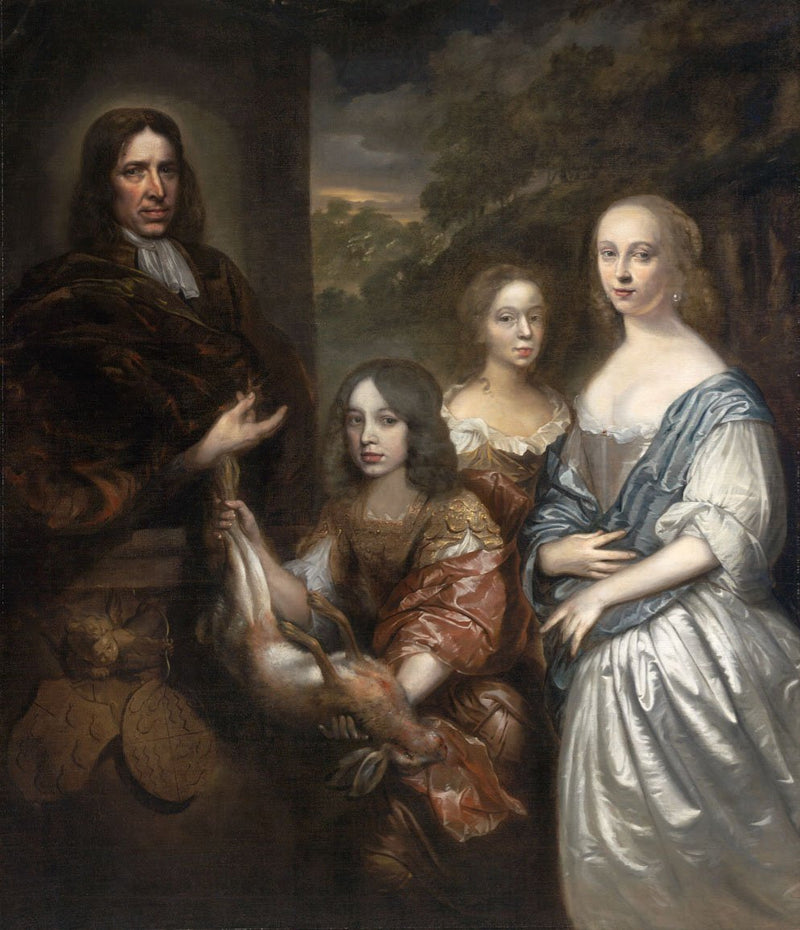 Arent Muys van Holy et sa famille - Samuel van Hoogstraten