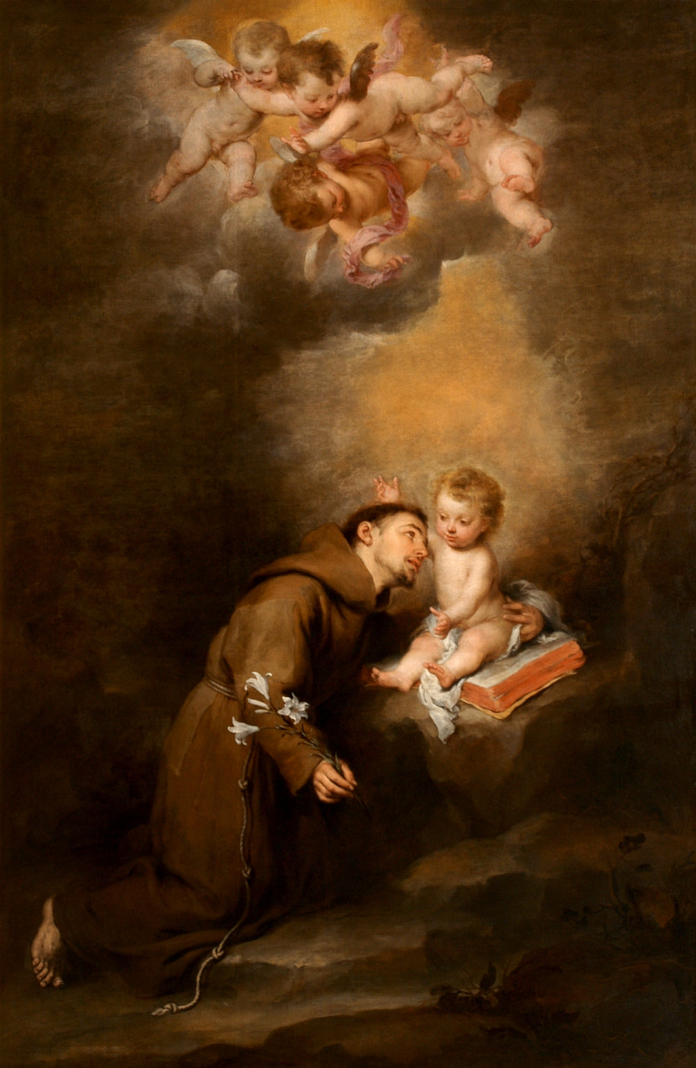 Saint Antoine de Padoue avec l'Enfant - Bartolomé Esteban Murillo