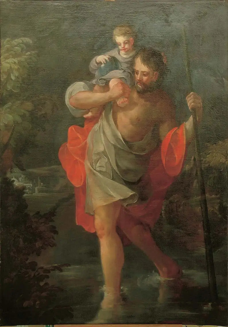 Reproduction du tableau « Saint Christophe - Francisco de Goya » par Alpha Reproduction en peinture à l’huile