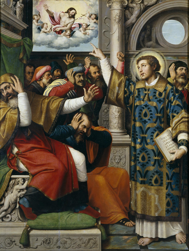 Saint Étienne accusé de blasphème - Juan de Juanes