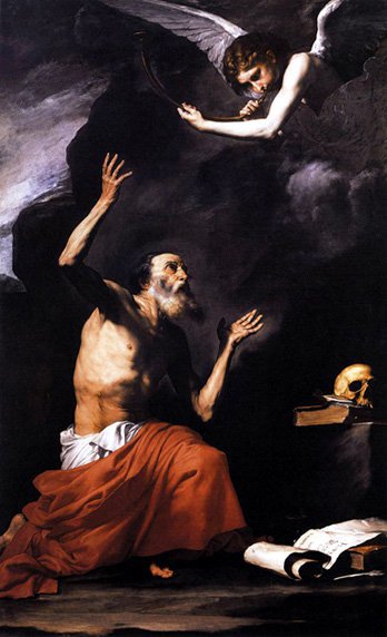 Saint Jérôme et l'Ange du Jugement - Jusepe de Ribera