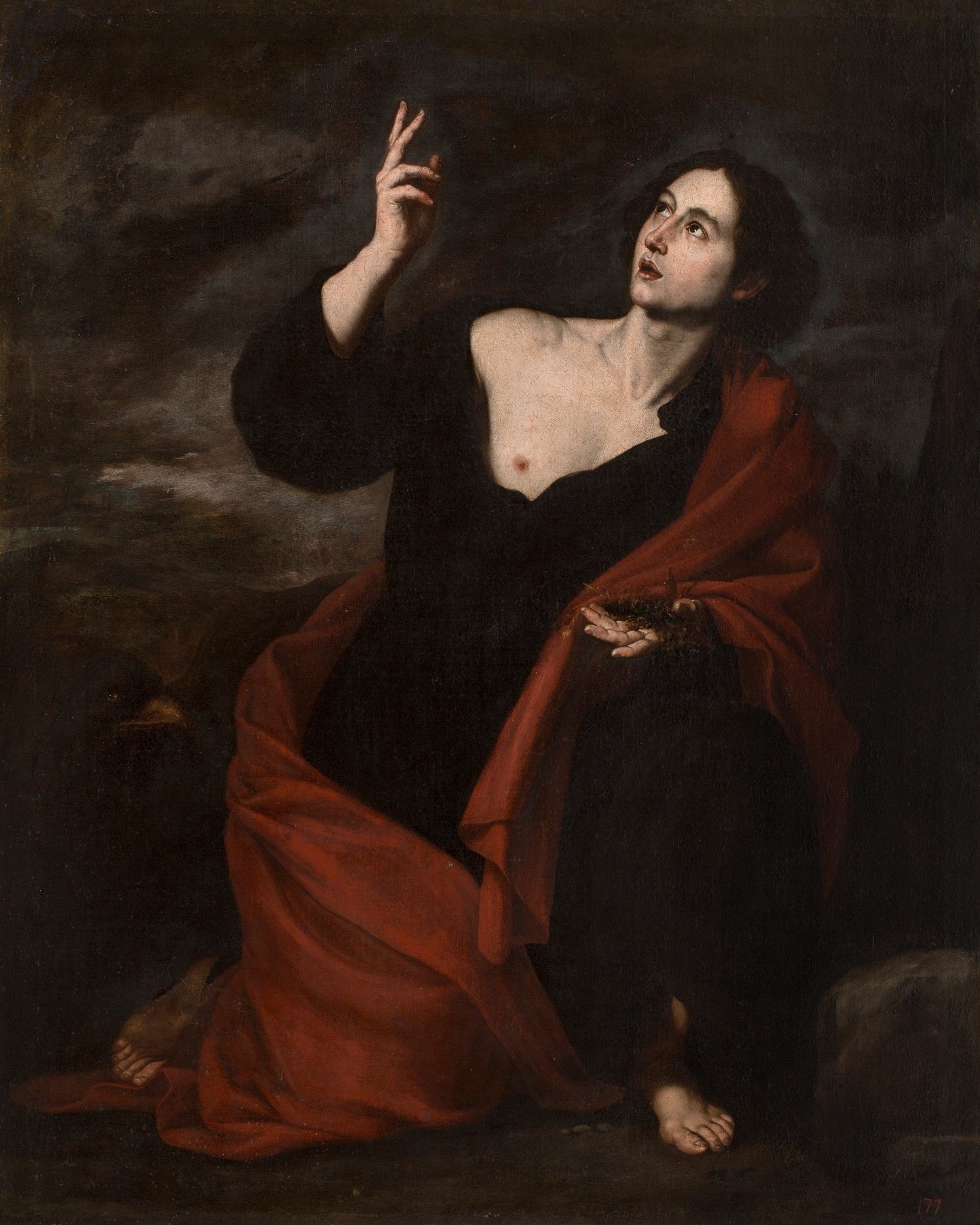 Saint Jean l'Évangéliste à Patmos - Jusepe de Ribera