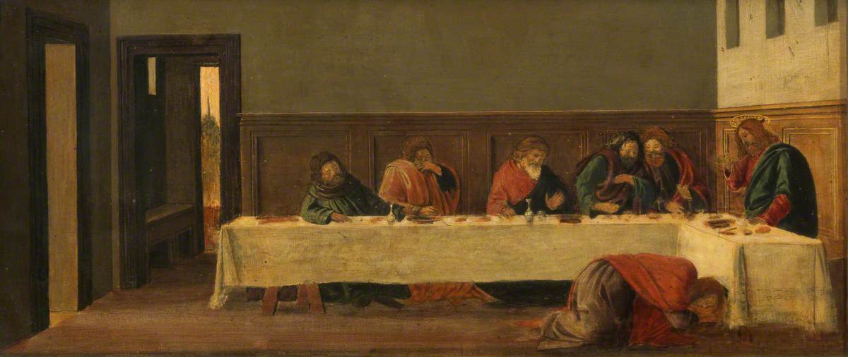 Festin chez Simon (prédelle, deuxième panneau) - Sandro Botticelli