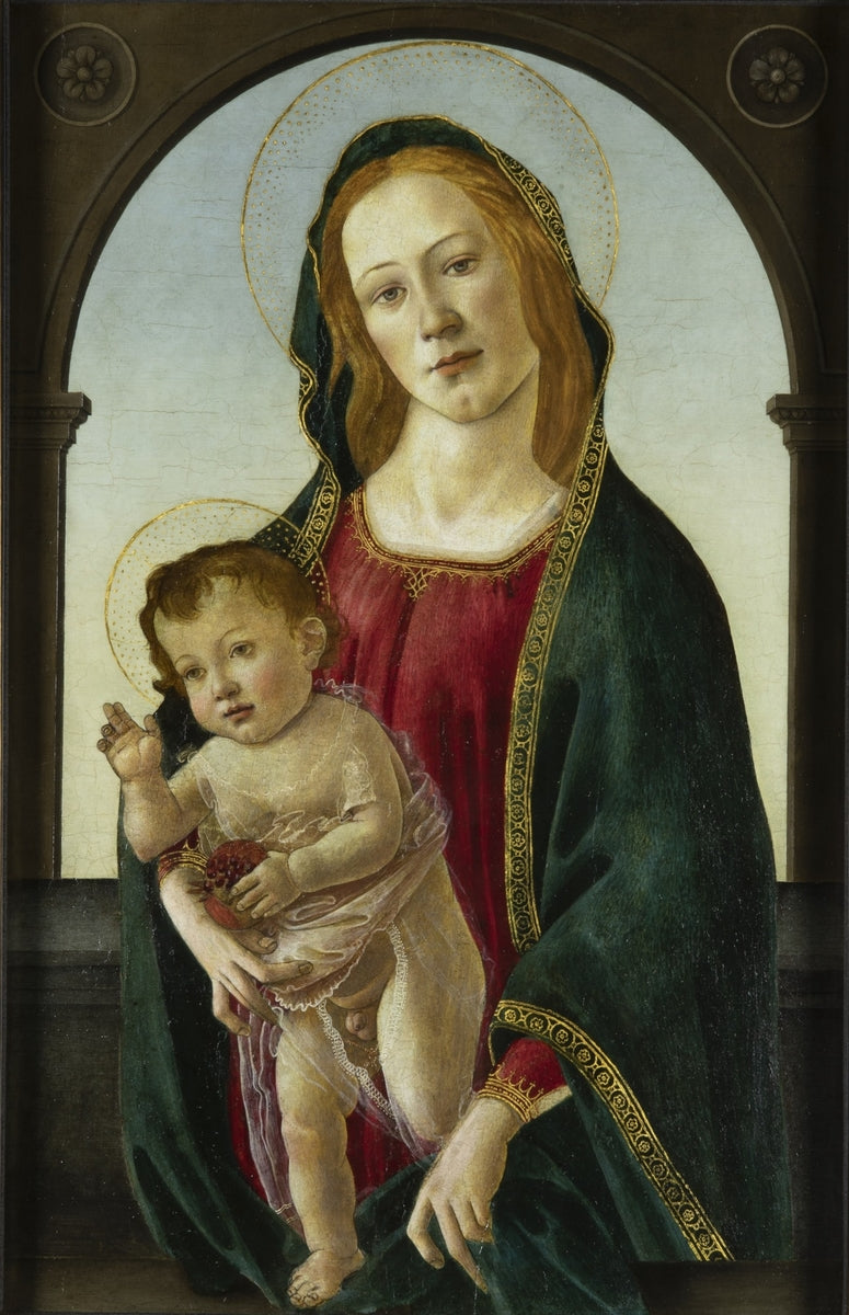 Vierge à l'Enfant avec une grenade - Sandro Botticelli