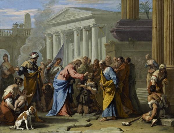 Le Christ guérit l'aveugle - Sebastiano Ricci