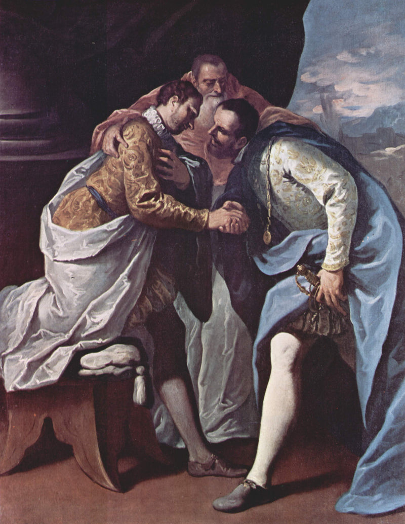 Paul III réconcilie François Ier et Charles Quint - Sebastiano Ricci