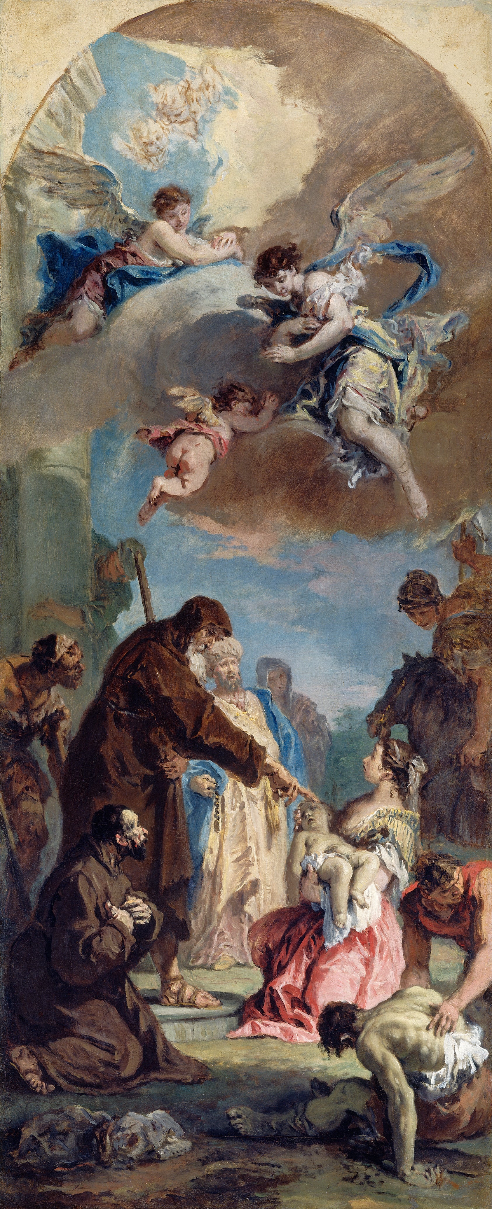 Un miracle de saint François de Paule - Sebastiano Ricci
